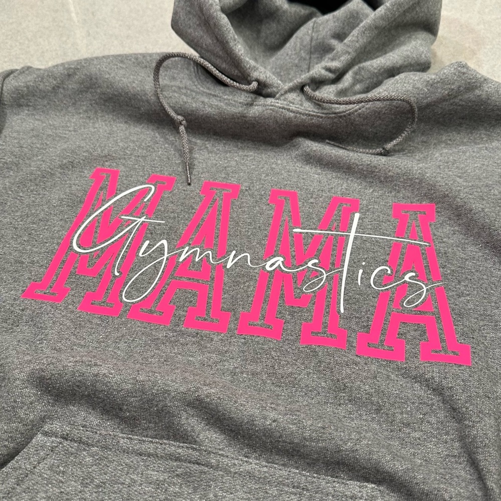 NWT Gymnastics Mama Hoodie Sweatshirt